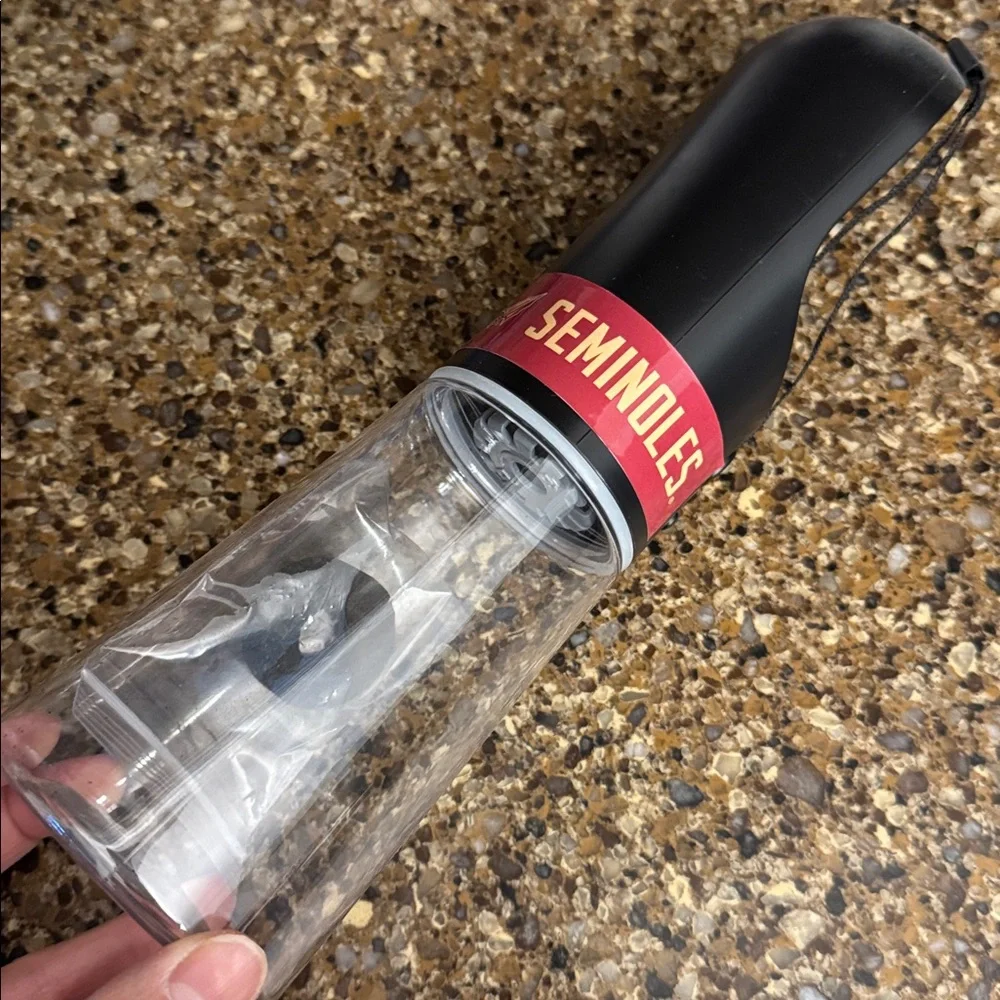 FSU Florida State University, Seminoles pet water bottle - new